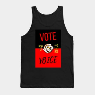 Vote Yes To The Voice Indigenous Voice To Parliament Contrast Colors Tank Top